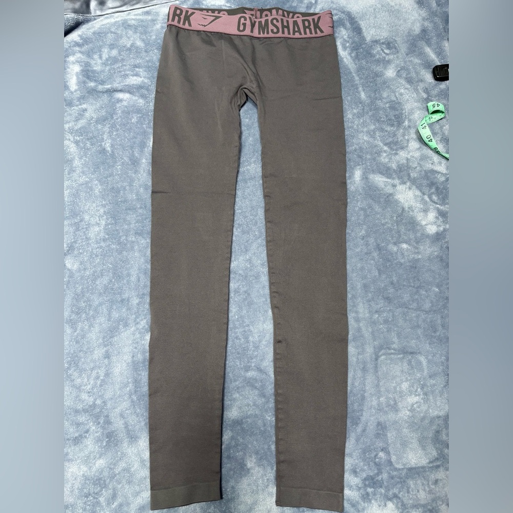Gymshark Charcoal and Pink Leggings